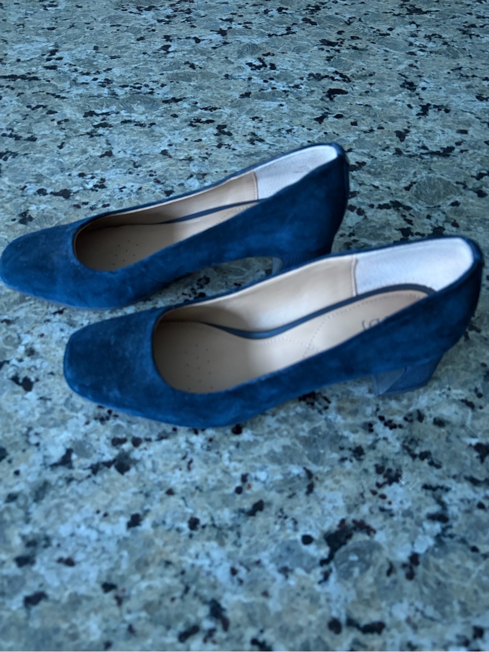 NYDJ Navy Suede Pumps